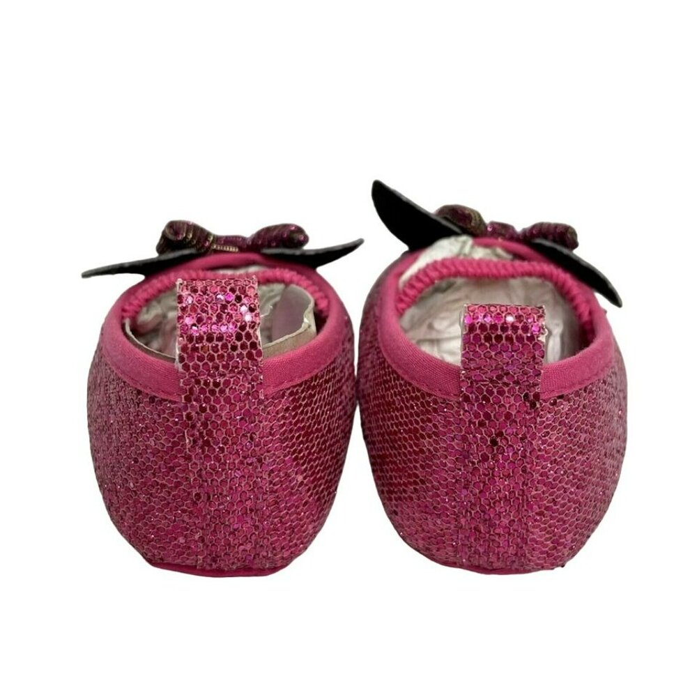 Disney Minnie Mouse Baby Girl Pink Sparkly Dressy / Casual Shoes Size 3-6 months - Picture 3 of 6